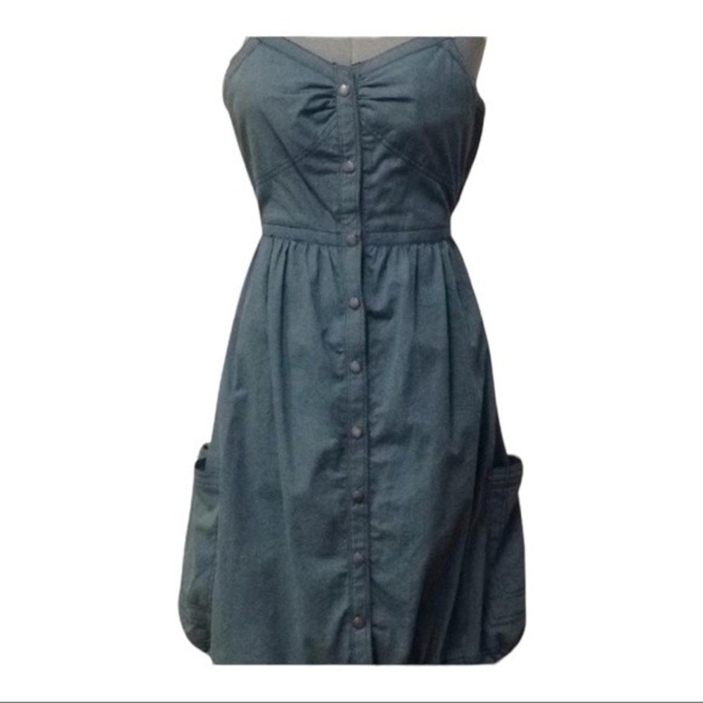 Zac Posen Strap Dress with Pockets in teal color Size Small